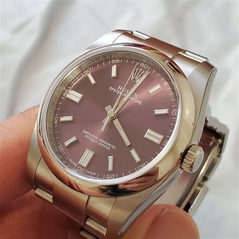 rolex 116000 red grape|Rolex red grape 39mm.